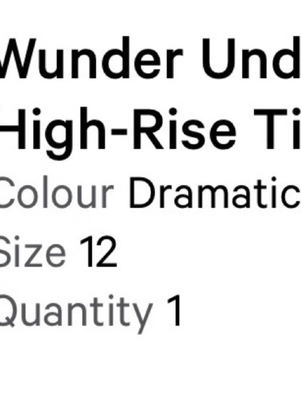 Lululemon Wunder Und High-Rise Tights in Dramatic